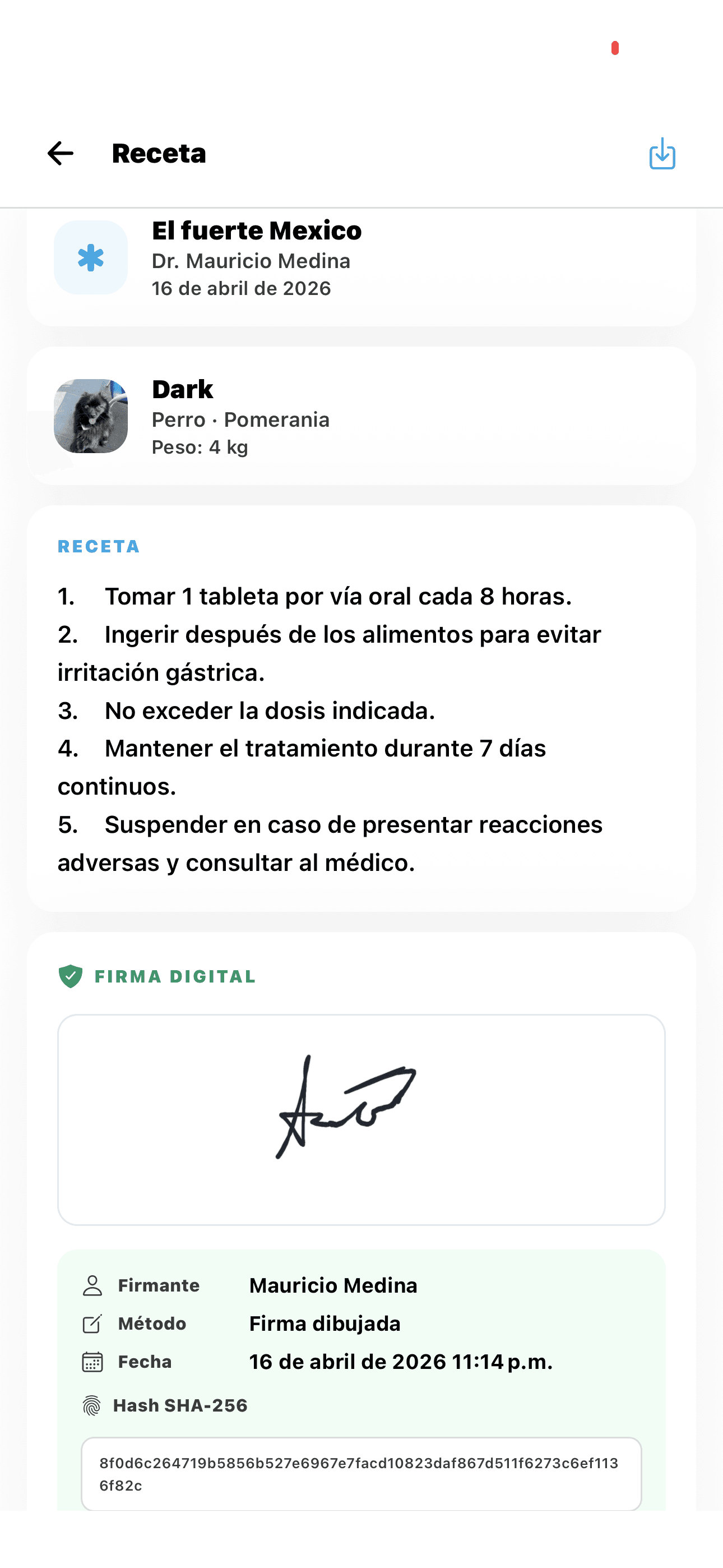 Recetas firmadas y la bandeja de tu clínica